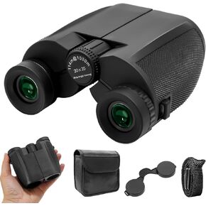 Binoculars 20x25 for Adults,Waterproof Durable & Clear Binoculars with Low Light Night Vision for Sightseeing,Concerts and Bird Watching