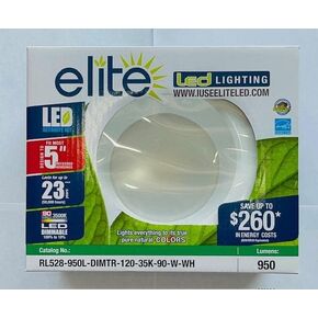 Elite RL528 5 Inch Universal LED Retrofit Reflector Lighting Module, White (3500K)