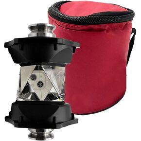 360 Surveying Prism with Soft Bag, Total Station Surveying Prism for Topcon & Sokkia Total Station Prism with 5/8x11 Thread