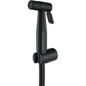 Handheld Bidet Sprayer for Toilet, Baby Cloth Diaper Sprayer, Stainless Steel Toilet Cleaner Bidet Sprayer Set, Gold Square(Brushed) (Black)