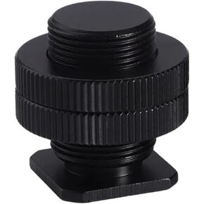 Mic Stand Conversion Screw 5/8 to 1/4 Screw Double Layer Thread Screw Mount Adapter for DSLR Camera Flashing Tripod