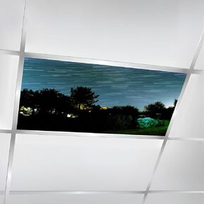6 Pack Fluorescent Light Covers for Ceiling Lights stars space Backgrounds Sky Night Outer Space Star Space Star Shape Magnetic Light Filters Diffuser Shade for Classroom Home Office School