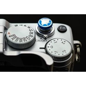 Lensmate Bird Soft Release Button - Blue - fits Any Standard Threaded Release - Includes X100VI, X100V, X100F, X100T, Xpro3 & Xpro2, X-T3, X-T2, X-E3, X-E2s, X-E2, X-T30, X-T20