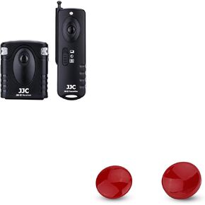 JJC Wireless Remote Shutter Release & 2-Pack Soft Shutter Release Button for Fujifilm X100VI X100V X100F X100T X-T30 II XT30II X-T30 XT30 X-T20 XT20 X-T4 XT4 X-T3 XT3 X-T2 XT2 X-E3 XE3 Cameras & More