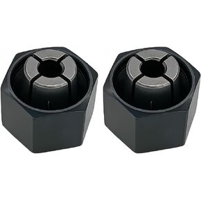 1/4" Router Collet 6.35mm replace For Dewalt DW621 DW616 DW618 Router, For Boschh 1617, 1617EVS, 1618, 1618EVS, 1613, 1613EVS, 1613AEVS Router Part No 326286-04 323-293 2610906283 (2 Pck)