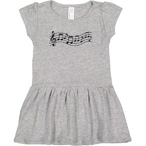 inktastic Music Staff Musical Gift Infant Dress