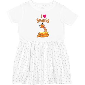 inktastic I Love Snakes Toddler Dress