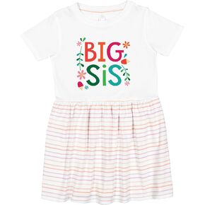 inktastic Big Sis Girls Cute Sister Announcement Toddler Dress