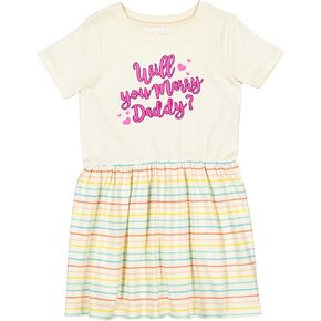 inktastic Will You Marry Daddy Toddler Dress