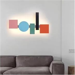 Colorful Wall Mounted Lamp for Home Indoor Background Light Led Decoration Lighting Fixtures Children Kids