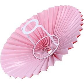POPETPOP Delicate Lampshade Cover for Table and Ceiling Lights Elegant Pleated Design for Bedroom and Restaurant Decor Versatile Frame with Opening