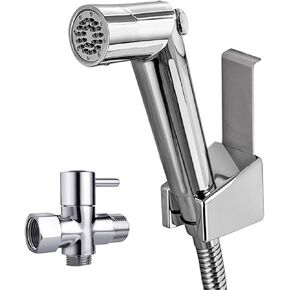 Handheld Bidet Sprayer for Toilet, Spray Attachment with Hose for Feminine Wash, Baby Cloth Diaper Washer, Cleaner and Shower Sprayer for Pet, Bathroom Or Toilet,B Set(A Set)