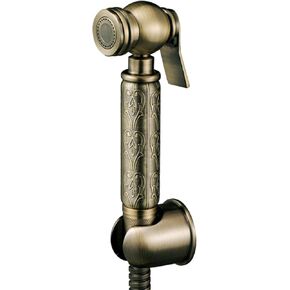 Hand Held Bidet Toilet Sprayer Kit Cloth Diaper Sprayer for Toilet Toilet Bidet Sprayer Set Cold Water Brass Antique with Hose Toilet Spray Gun Kit