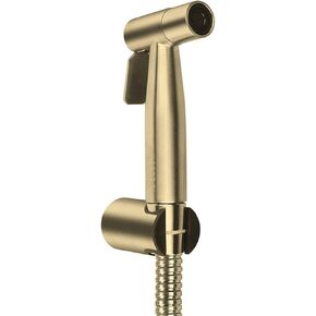 Bidet Sprayer for Toilet, Handheld Bidet Toilet Attachment Sprayer, Bathroom Sprayer Kit, Stainless Steel Baby Diaper Cloth Washer,Black(Brushed Gold)