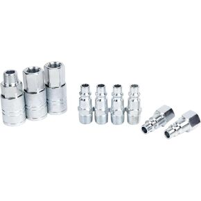 9-Piece I/M Type 3/8''NPT Air Coupler and Plug Kit,Quick Connect,Air Compressor Accessories Fittings,Air Hose Fittings,Surface Galvanizing