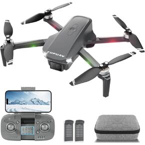 GPS بدون طيار مع الكاميرا للبالغين و Begineer ، 90 درجة قابلة للتعديل الكاميرا RC Quadcopter مع عودة تلقائية ، وإقلاع من مفتاح واحد والهبوط ، والوضع مقطوعة الرأس ، طائرة بدون طيار مصغرة مع بطارية قابلة للشحن 2