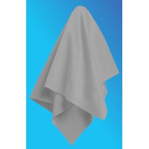 12 Inch X 12 inch (30 x30cm) EXTRA LARGE PACK Microfiber Cleaning Cloths, Ideal for all LCD and touch screens lenses on cameras, binoculars, and telescopes, and all types of optical glass(1 PCS Gray)