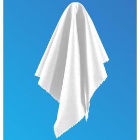 12" x 12" White Color Oversized Washable and Durable, Softest, Microfiber Cleaning Cloth for Glasses, Lenses, Electronics and Screens. Compatible with MacBook Pro 13", 14",15",16"