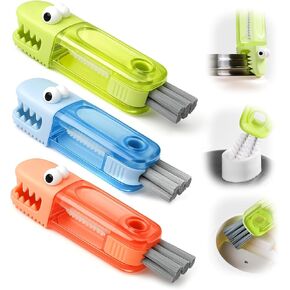 3 in 1 Cup Lid Cleaning Brush Set, Multifunctional Water Bottle Cleaner Brushes, Portable Travel Bottle Cleaning Brush for Gap Tight Spaces Cover Crevice Home Kitchen Cleaning Tools (3 Pack)
