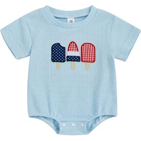 Baby Boy Summer Clothes Lobster Bubble Romper Newborn Infant Short Sleeve Crawfish Bodysuit Top Toddler Outfit