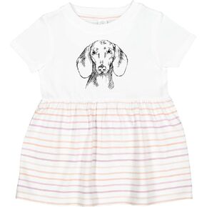 inktastic Dachshund Sketch Portrait Infant Dress