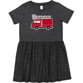 inktastic Red Firefighter Fire Truck Toddler Dress