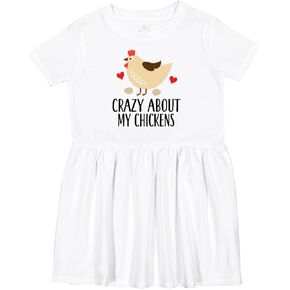 inktastic Cute Chicken Farming Toddler Dress