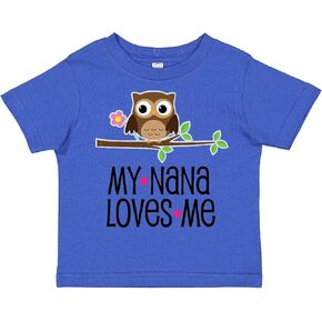 inktastic My Nana Loves Me Owl Toddler T-Shirt