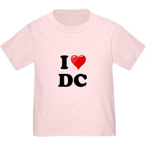 CafePress I Heart Love Washington DC DC Toddler T Shir Cute Toddler Graphic Tee, 100% Cotton