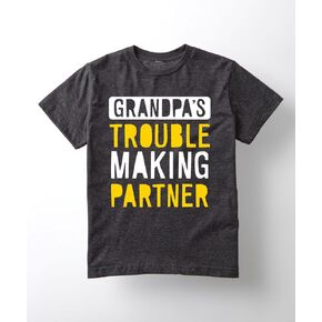 Instant Message - Grandpas Trouble Making Partner - Toddler Short Sleeve T-Shirt