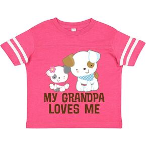 inktastic My Grandpa Loves Me Girls Toddler T-Shirt