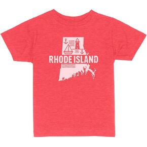Minimalist Rhode Island Toddler Kids T-Shirt