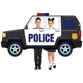 Police Party Decorations 65 x 35 Inches Police Car Photo Prop Selfie Banner Policeman Backdrop Banner Birthday Decorations for Boys Birthday Baby Shower Party Supplies