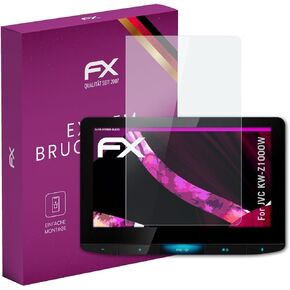 Plastic Glass Protective Film compatible with JVC KW-Z1000W Glass Protector, 9H Hybrid-Glass FX Screen Protector