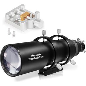 Astromania Middle-Sizes Dovetail with one Screw - Bundle with - 70mm Compact Deluxe Finder & Guidescope Kit