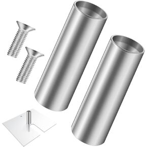 Dunzy 2 Pcs 1.8" Diameter Replacement Pin for Pipe and Drape Adjustable Uprites Heavy Duty 1.8 x 5.85 in Base Plate Fixing Pin or Backdrops Events Trade Shows Photo Booths and Bracket