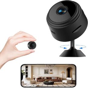 Mini Security Camera Indoor, Small Wireless Camera, HD 1080P Tiny Nanny Camera with Motion Sensor Night Vision for Baby & Pets, Mini WiFi Cameras for Home Office Security
