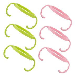 Kisangel 6pcs Feeding Bottle Handles Ergonomic Non-Slip Grip for Wide Mouth Bottles Durable Portable Material for Little Hands