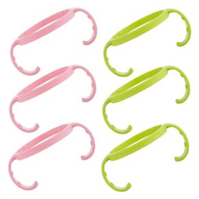 6 Pcs Wide Mouth Nursing Bottle Grip Handles Ergonomic Feeder Handle Grip for Design and Compatible with Bottles
