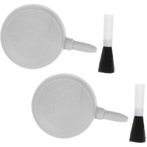 Zerodeko 2Pcs Camera Air Blower Brush Lens Cleaner for Photography Computers Keyboards Portable Dust Removal Tool Debris Cleaner for Go Maintenance