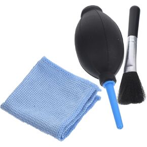 SMASOLO Blower Cleaner for Keyboards Camera Lenses LCD Screens Ergonomic Design with Long Nozzle Includes Cleaning Brush Cloth Flexible Tip for Safe Dust Removal