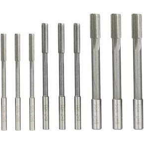 2.0-12mm HSS H7 Machine Reamer Set Straight Shank Milling Reamers Set Chucking Machine Cutter Tool(14pcs 2-9mm Set)