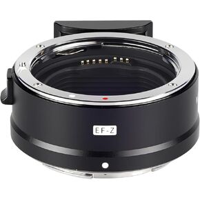 EF-Z Auto-Focus Electronic Lens Mount Adapter Compatible with Canon EOS EF/EF-S Series Lens to Nikon Z-Mount Camera Z5 Z50 Z6 Z6II Z6III Z7 Z7II Z7III Z8 Z30 Zfc