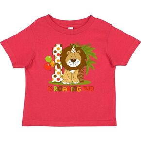 inktastic Cute Lion 1st Birthday Baby T-Shirt