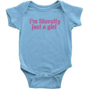 I'm Literally Just A Girl Infant One-Piece Bodysuit and Toddler T-shirt, Soft Cotton, Comfortable Fit