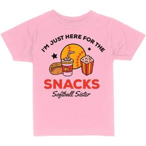 Softball Sister Funny Toddler Kids T-Shirt