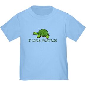 CafePress I Like Turtles Toddler T Shirt Cute Toddler Graphic Tee, 100% Cotton