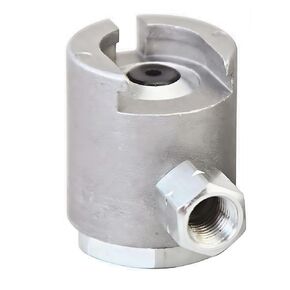 Grease Gun Button-Head Coupler: 1/8" NPT Thread, 5/8" Button Diameter