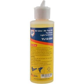 Interstate Pneumatics Air Tool Turbine Oil 4 Oz Flip Top Bottle 10 wt Non Detergent YL12-004