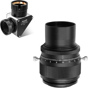 Astromania 2" SCT 90-Degree Mirror Diagonal with 93% reflectivity Across Visible Spectrum - Bundle with - 2" Helical Micro Focuser with M48-thread and 0.1mm Scale for Telescope